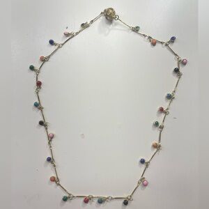 Gold multicolored necklace.